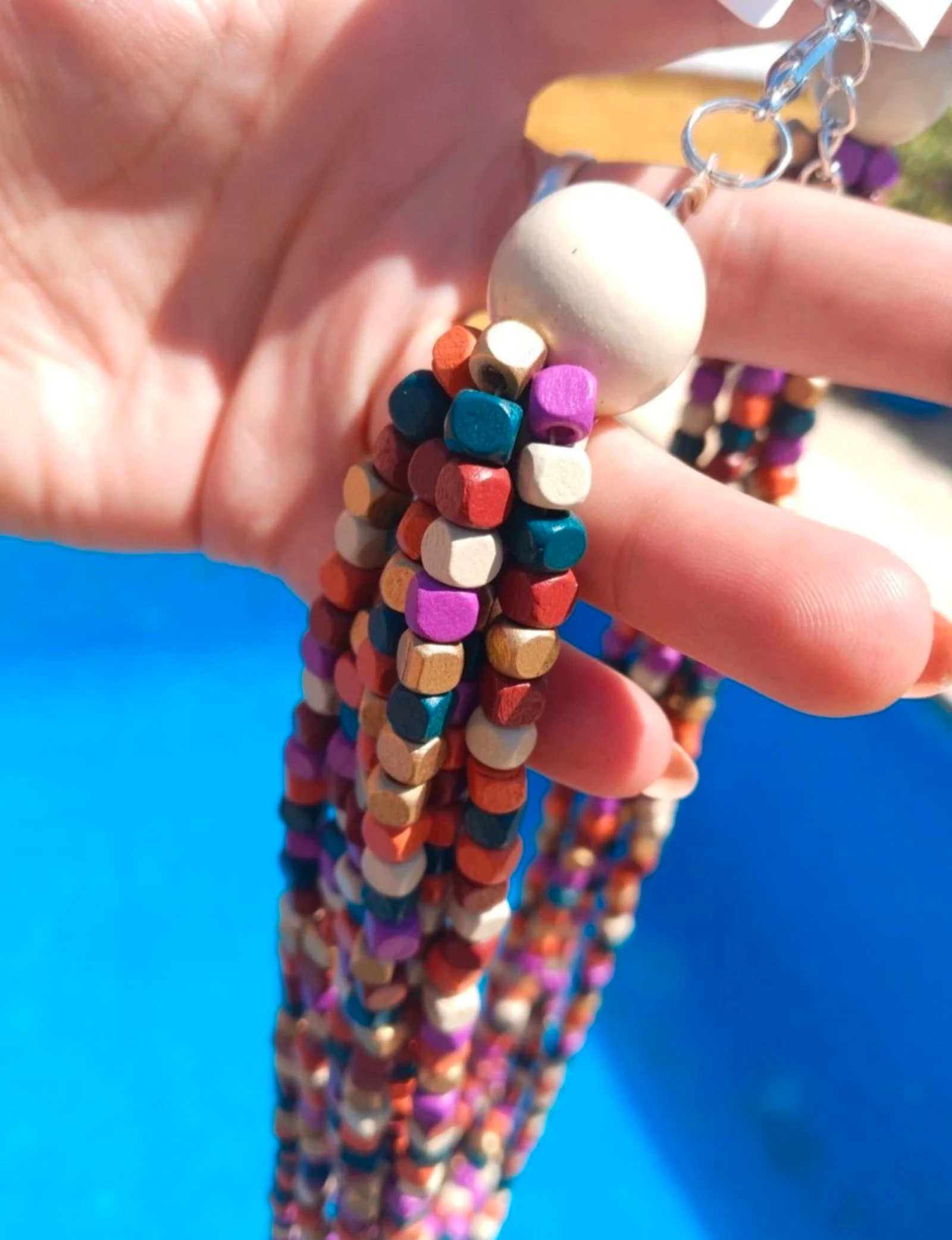 Collar multicolor de cuentas de madera 🌈 – photo 6